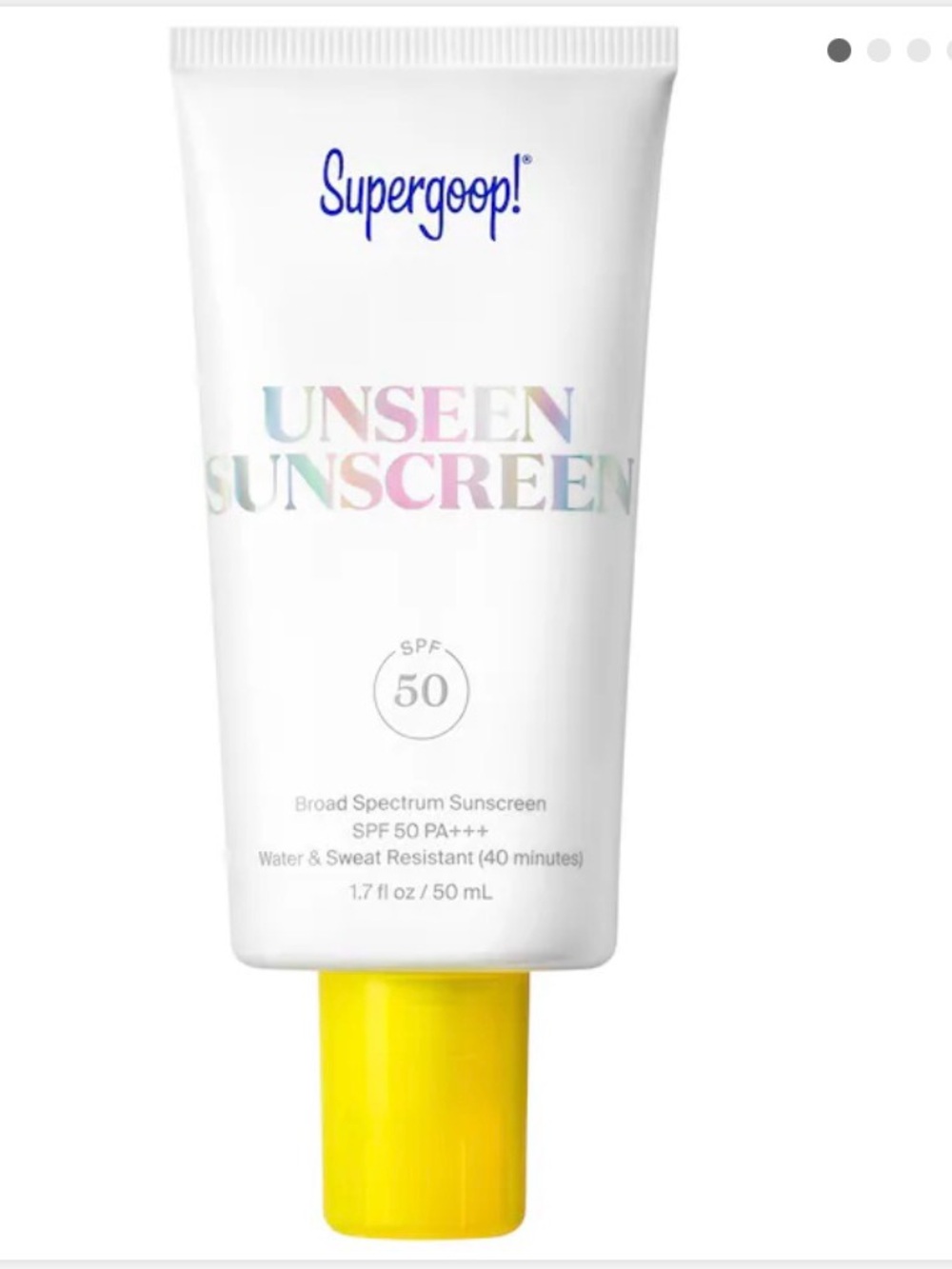 Supergoop! Unseen Sunscreen Invisible Broad Spectrum SPF 50 PA +++ 50ml